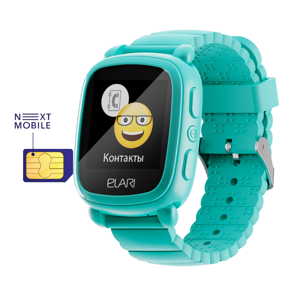 

Умные детские часы-телефон KidPhone 2, Зеленый